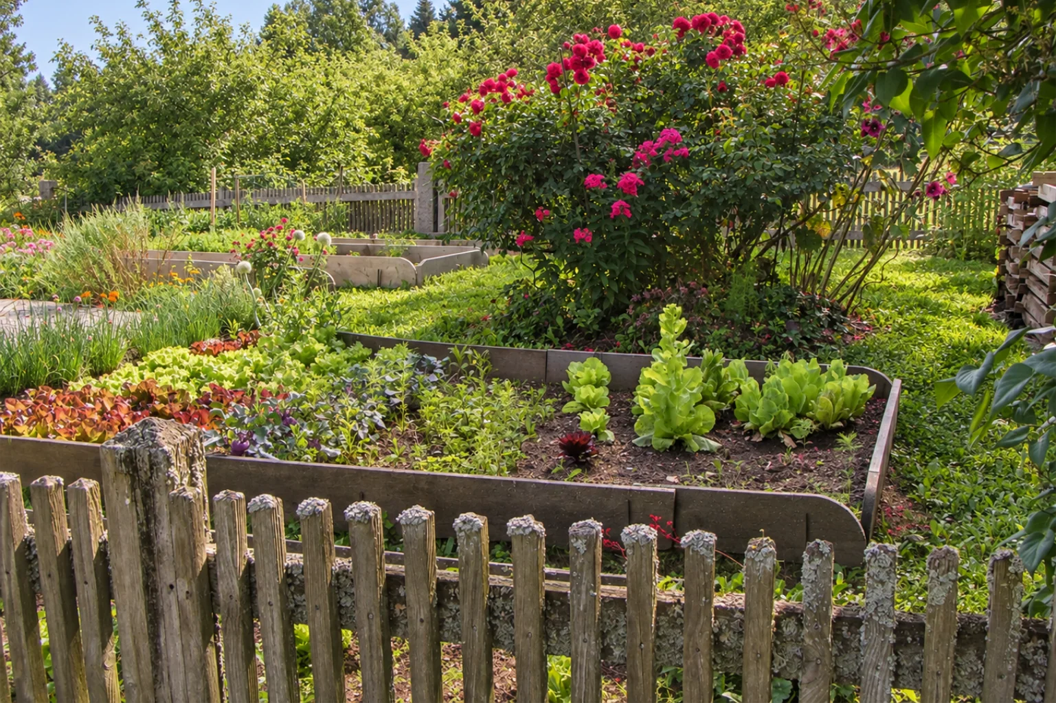 Gemüse- und Kräutergarten am Rosenhof